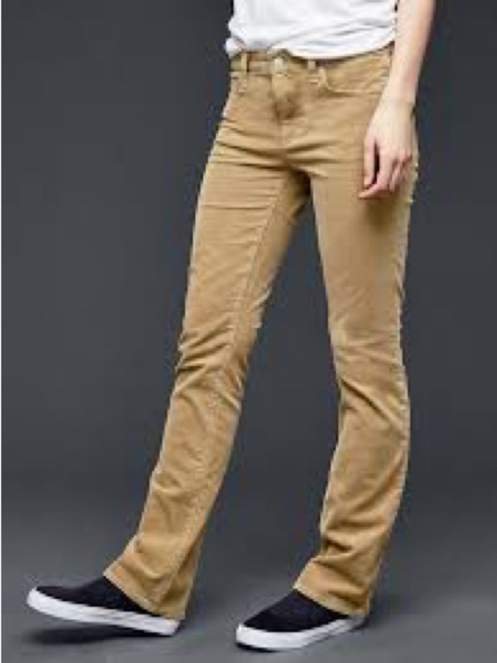 Gap 1969 Cream Caramel Perfect Bootcut Corduroy Pants Women’s Size 27 Regular